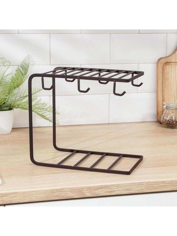 Подставка для чайного сервиза Доляна «Лофт», 24×15,3 см, цвет коричневый