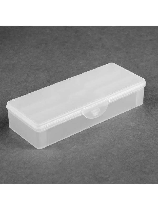 Органайзер для хранения маникюрных/косметических принадлежностей, с вложением, 19 × 7,5 см, цвет белый