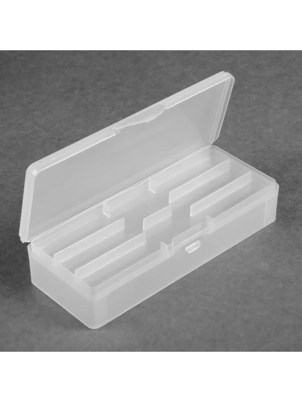 Органайзер для хранения маникюрных/косметических принадлежностей, с вложением, 19 × 7,5 см, цвет белый