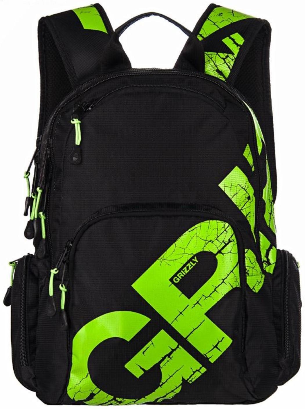 Рюкзак молодежный Grizzly, 42 х 30 х 22 см, эргономичная спинка