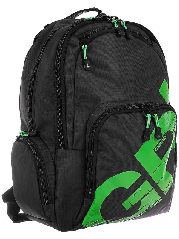 Рюкзак молодежный Grizzly, 42 х 30 х 22 см, эргономичная спинка