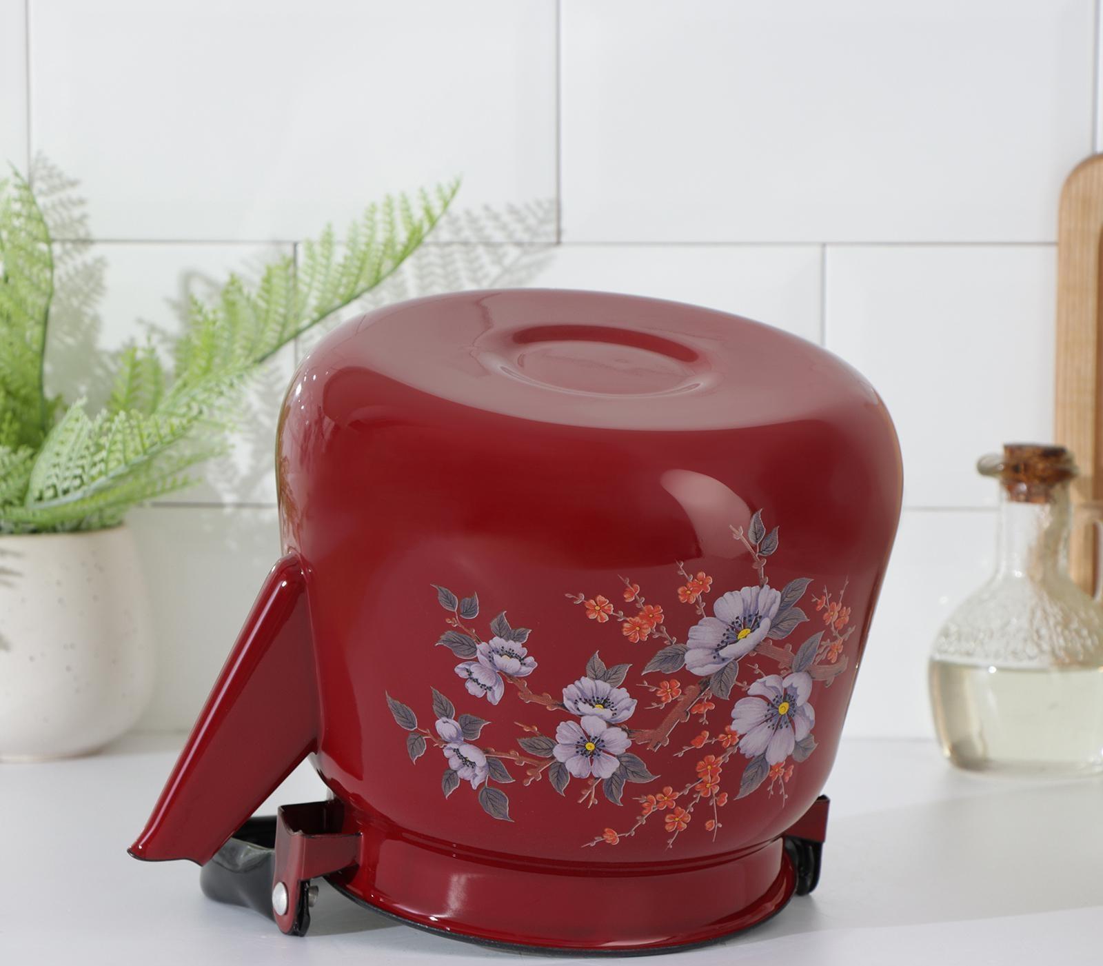 Чайник с кнопкой, 3,5 л, цвет вишнёвый