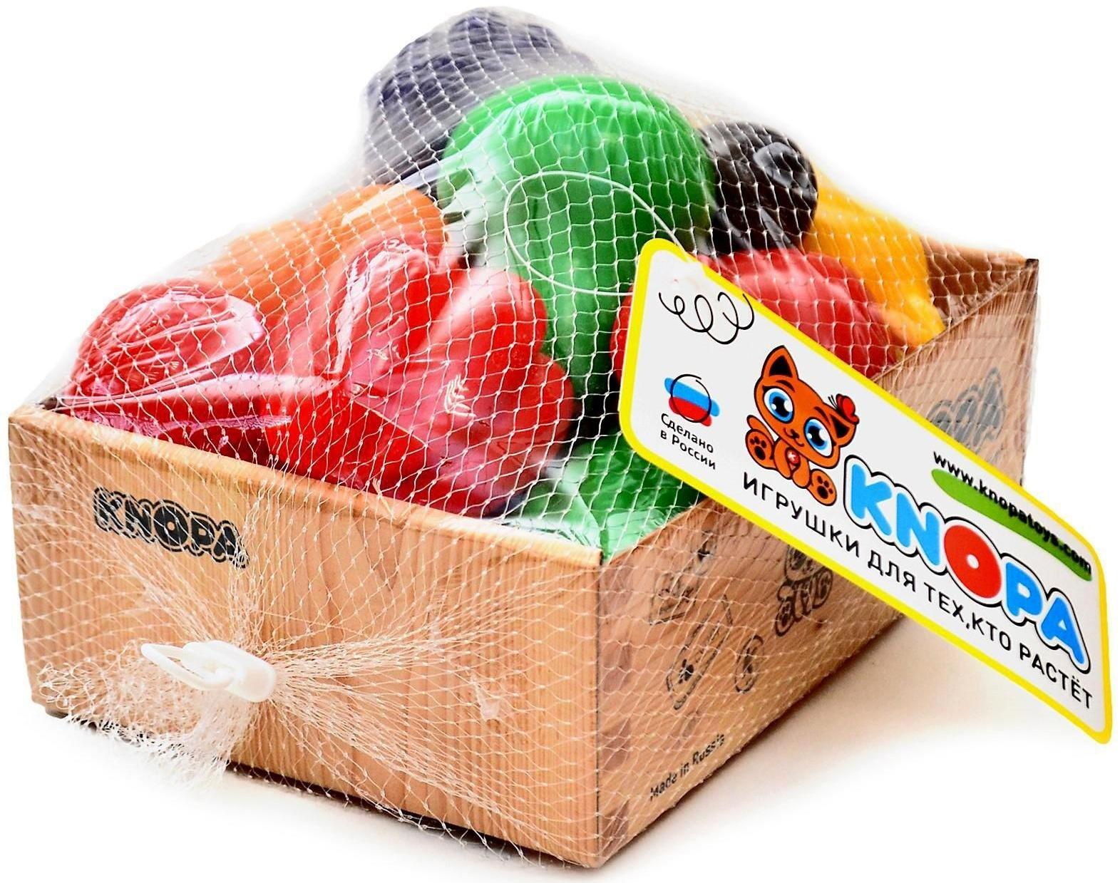 Набор в большом ящике «Фрукты-овощи», 22 элемента