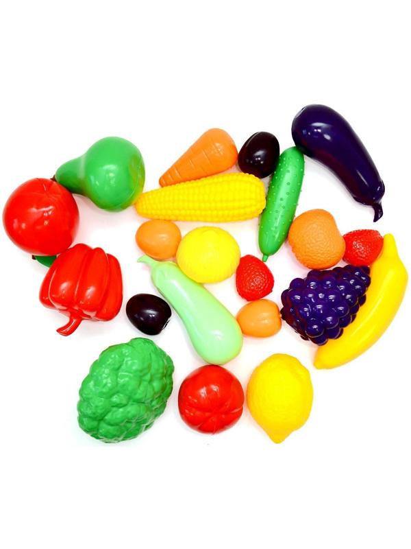 Набор в большом ящике «Фрукты-овощи», 22 элемента