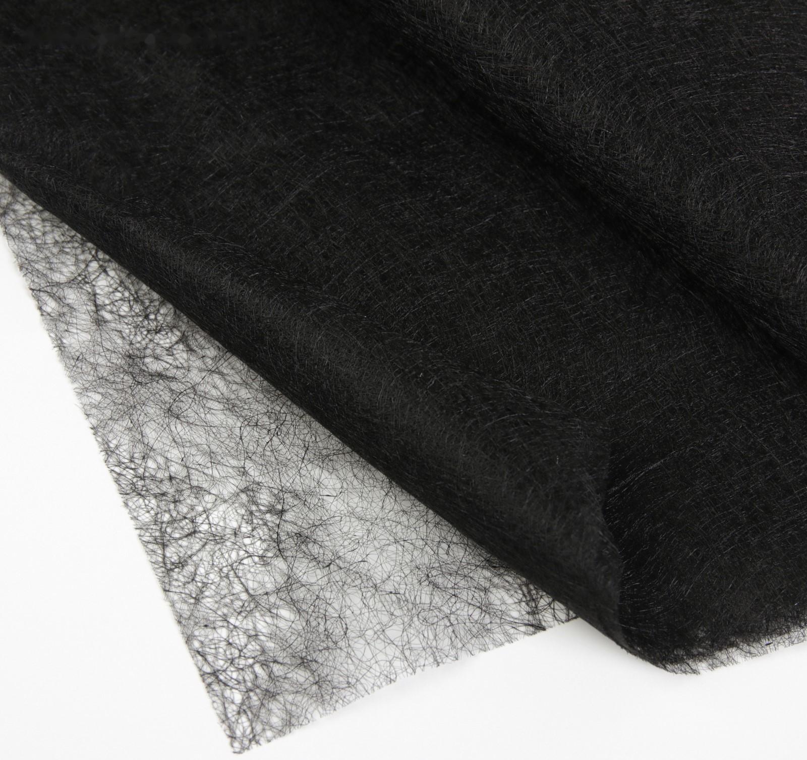 Паутинка клеевая, 23 гр/кв метр, 112 × 50 см, цвет чёрный