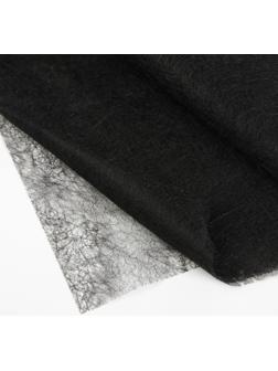 Паутинка клеевая, 23 гр/кв метр, 112 × 50 см, цвет чёрный