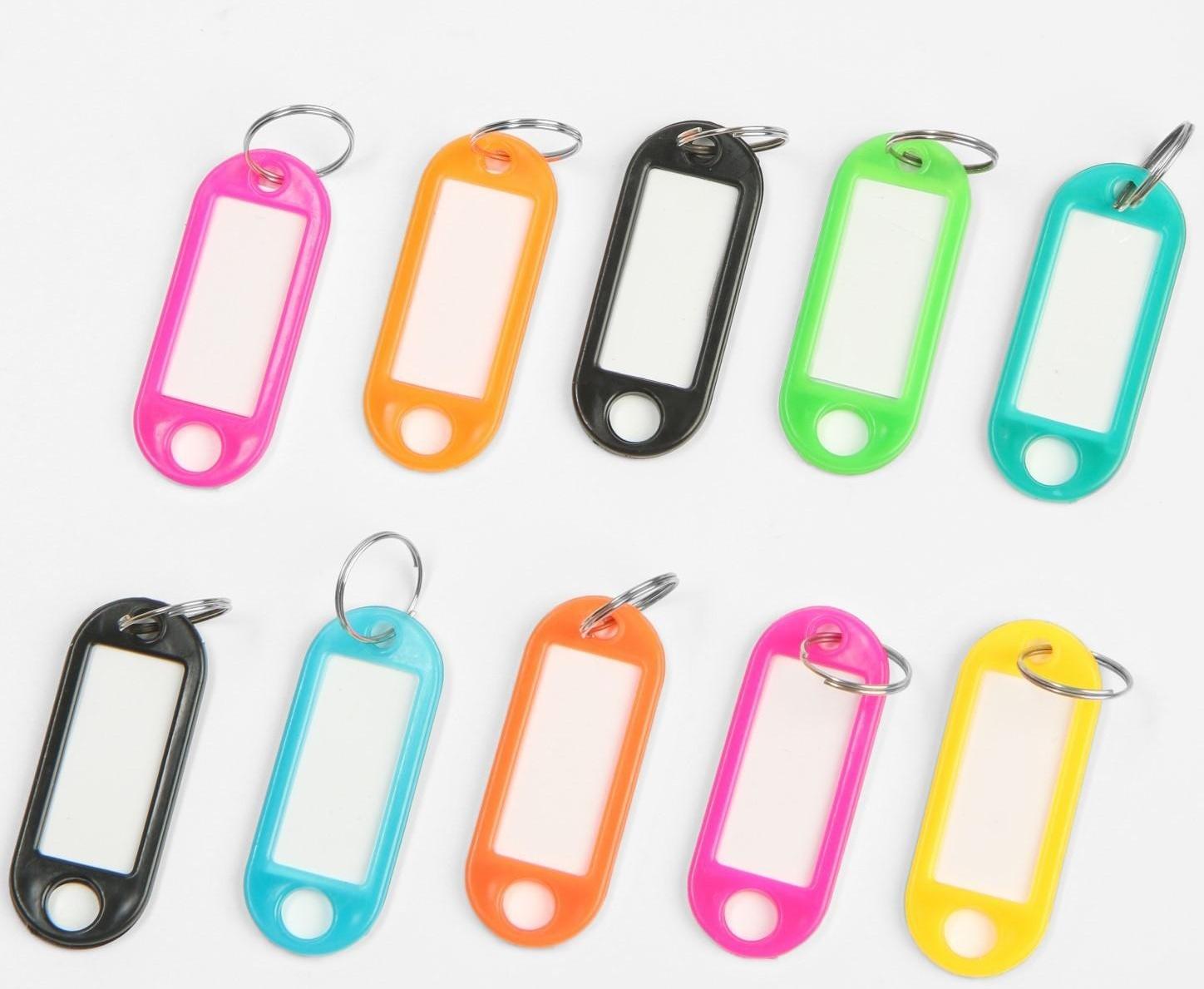 Бирка для ключей АЛЛЮР, пластик цвет микс