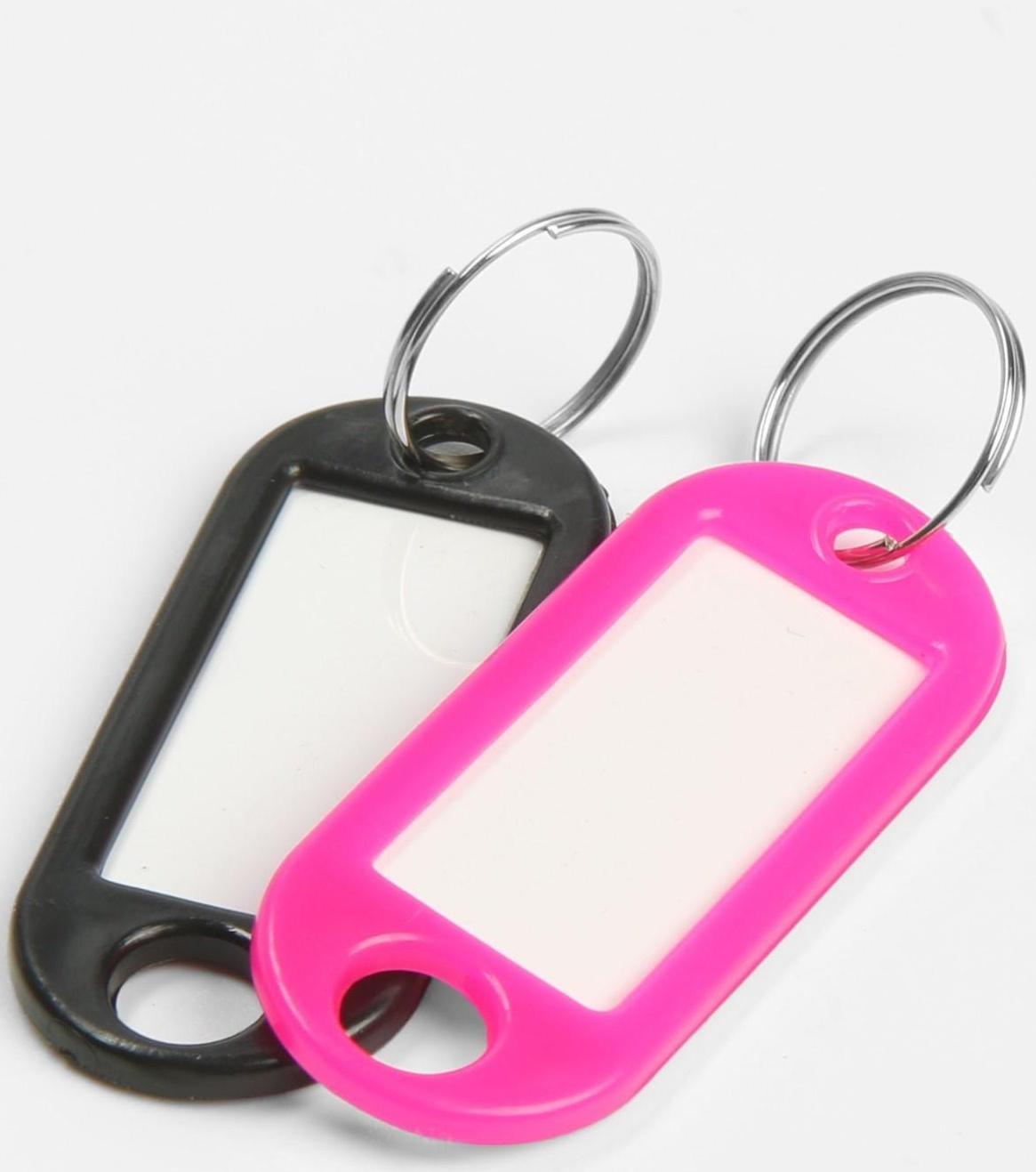 Бирка для ключей АЛЛЮР, пластик цвет микс