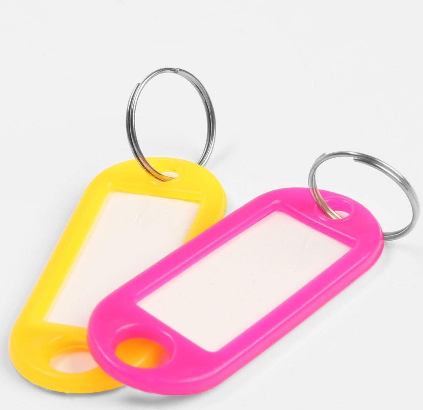 Бирка для ключей АЛЛЮР, пластик цвет микс