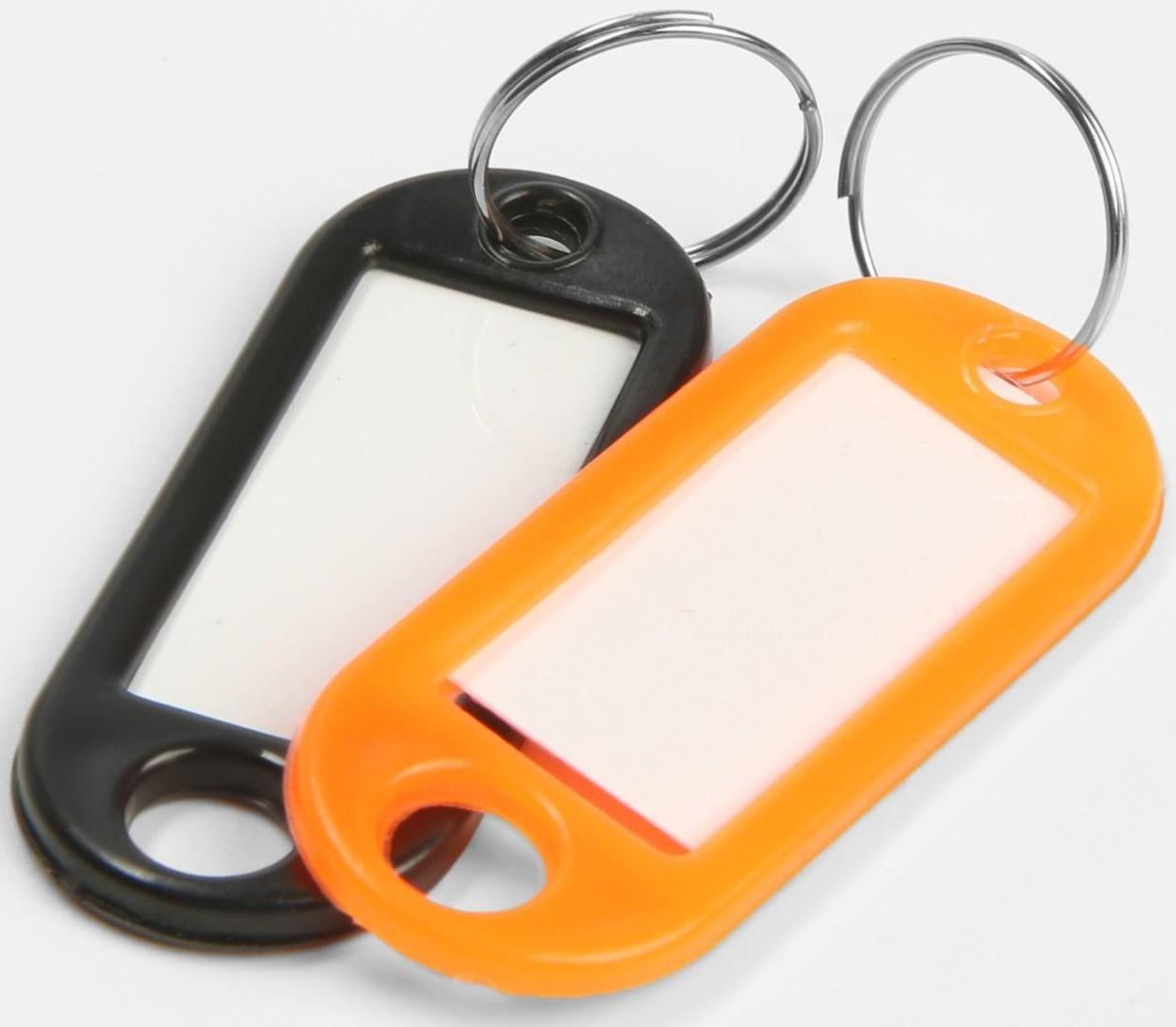 Бирка для ключей АЛЛЮР, пластик цвет микс