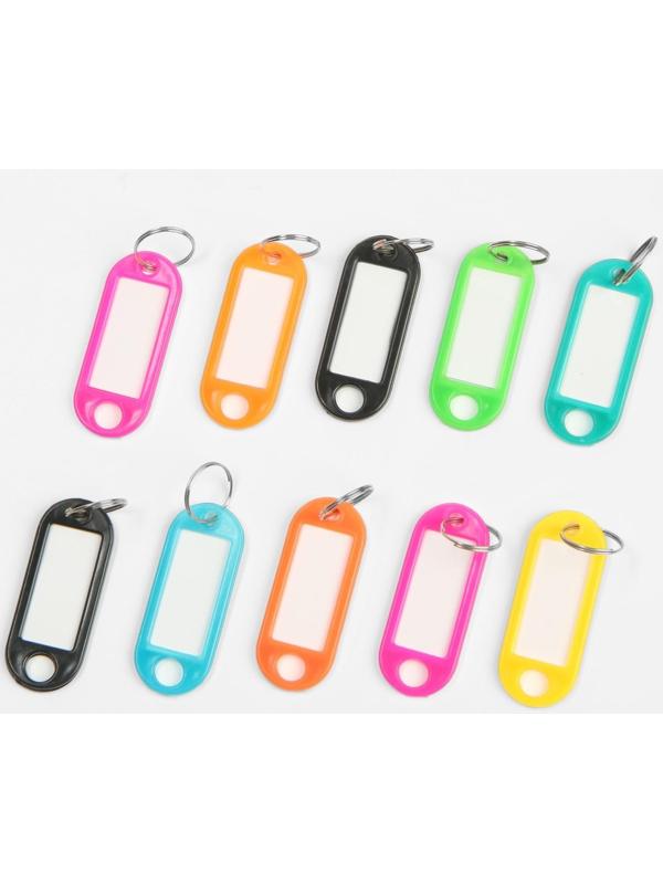 Бирка для ключей АЛЛЮР, пластик цвет микс