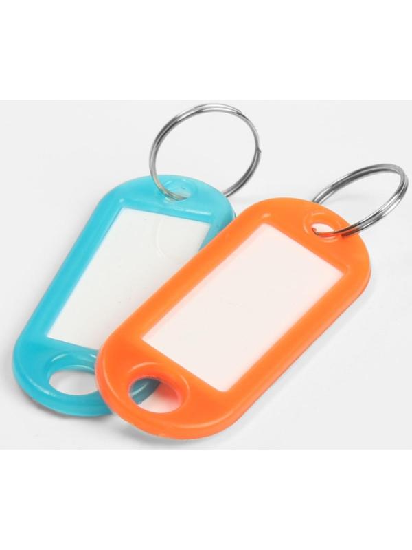 Бирка для ключей АЛЛЮР, пластик цвет микс