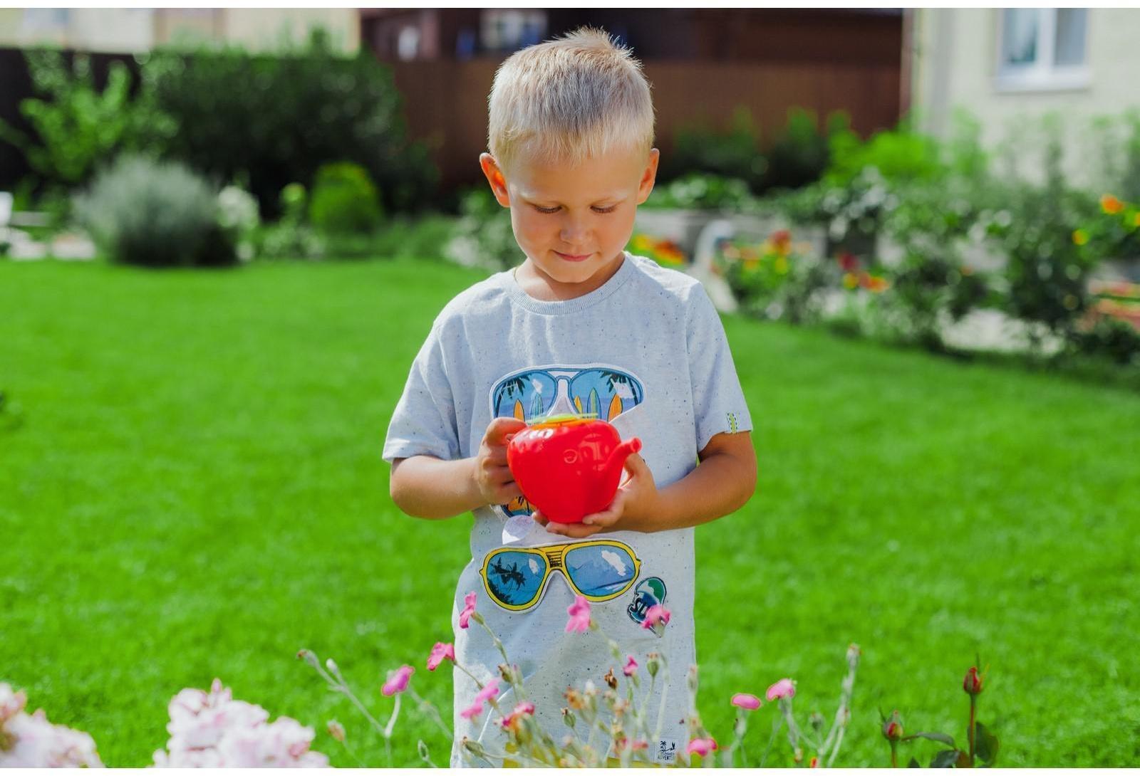 Лейка детская, 0.55 л, без рассеивателя, «Клубника»