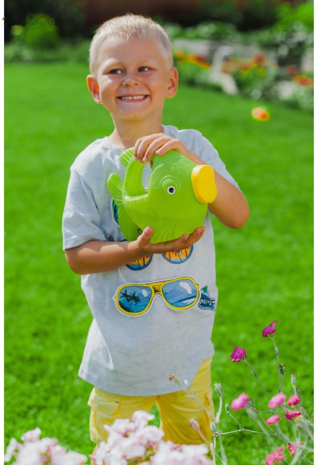 Лейка детская, 1 л, с рассеивателем, «Рыбка»