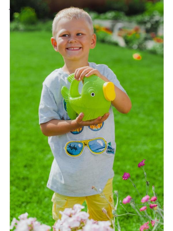 Лейка детская, 1 л, с рассеивателем, «Рыбка»