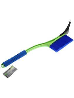 Щётка со скребком Oktan, 54 см, с мягкой ручкой, зелёная