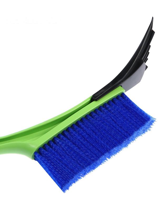 Щётка со скребком Oktan, 54 см, с мягкой ручкой, зелёная