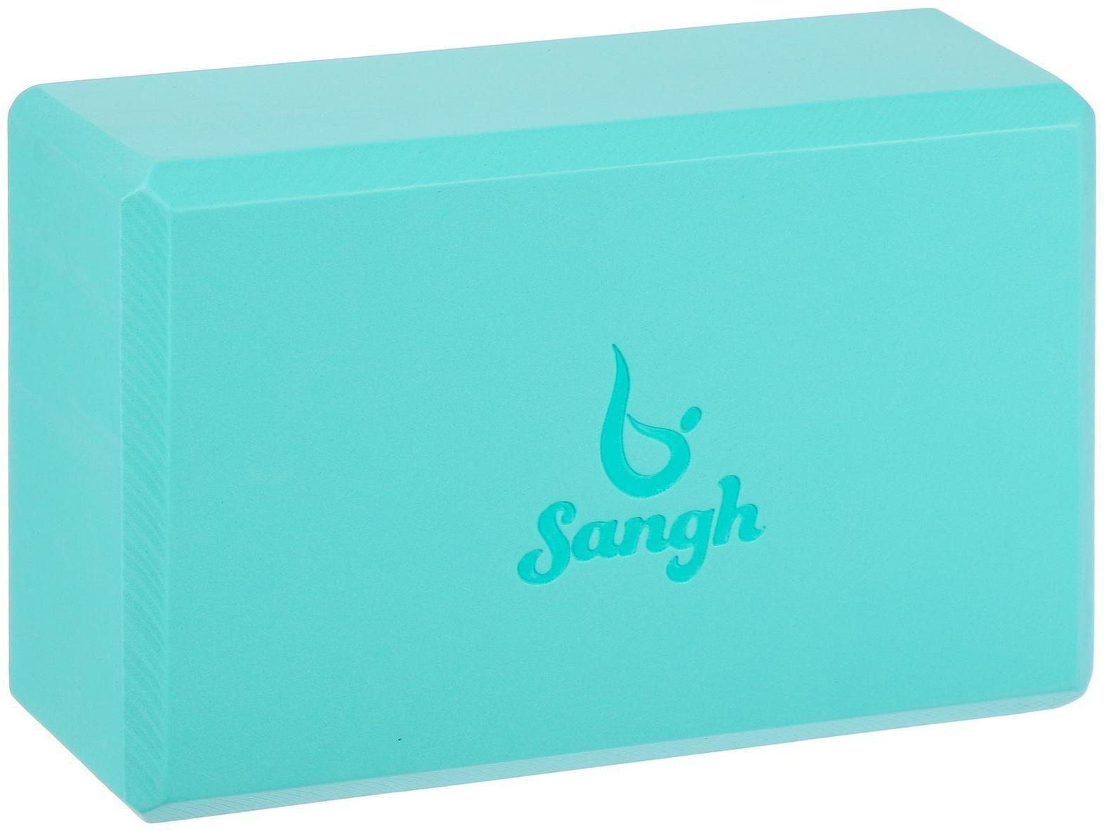 Блок для йоги, 23 × 15 × 8 см, 180 г, цвет мятный