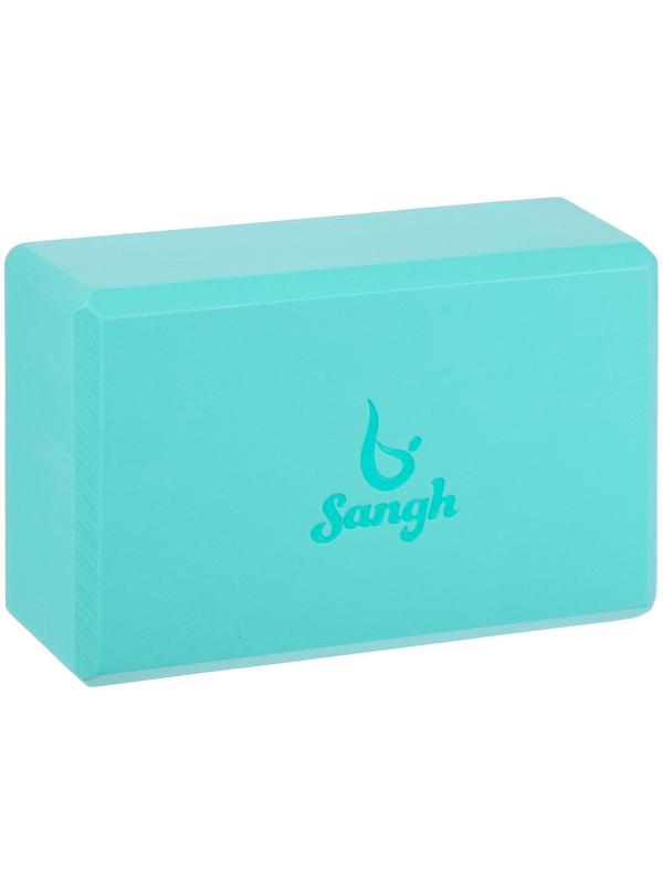 Блок для йоги, 23 × 15 × 8 см, 180 г, цвет мятный