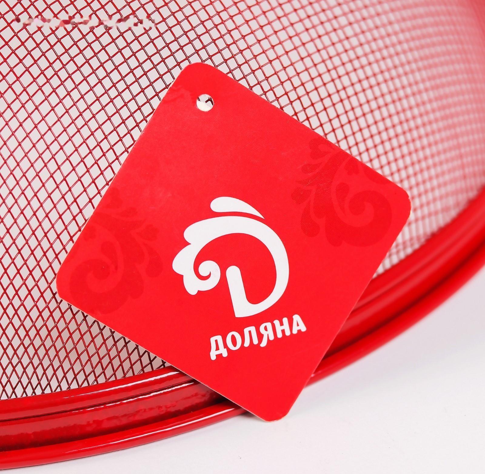 Сито с крышкой для хранения продуктов Доляна «Вкус», d=25 см, цвет МИКС