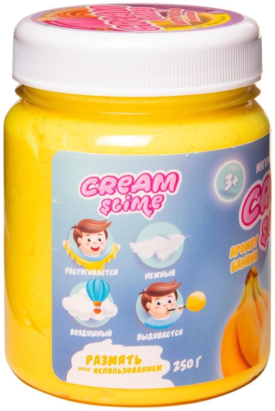 Игрушка ТМ «Slime»Cream-Slime с ароматом банана, 250 г