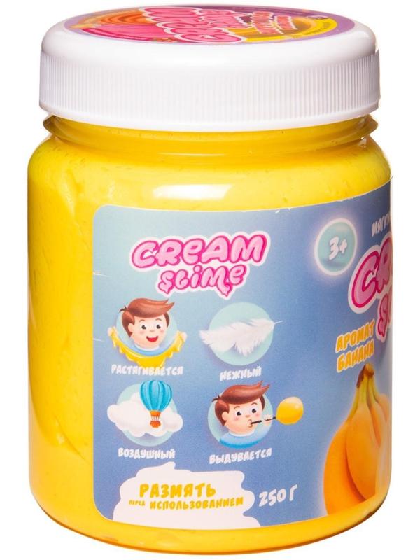 Игрушка ТМ «Slime»Cream-Slime с ароматом банана, 250 г