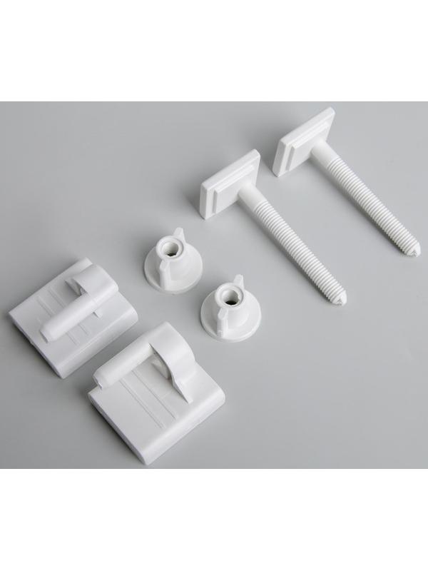 Сиденье для унитаза с крышкой «Лотос», цвет белый