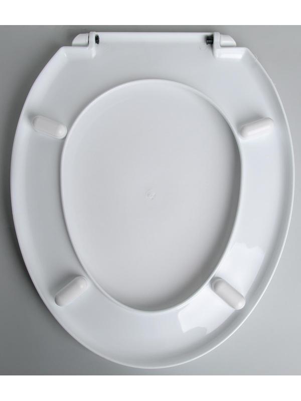 Сиденье для унитаза с крышкой «Лотос», цвет белый