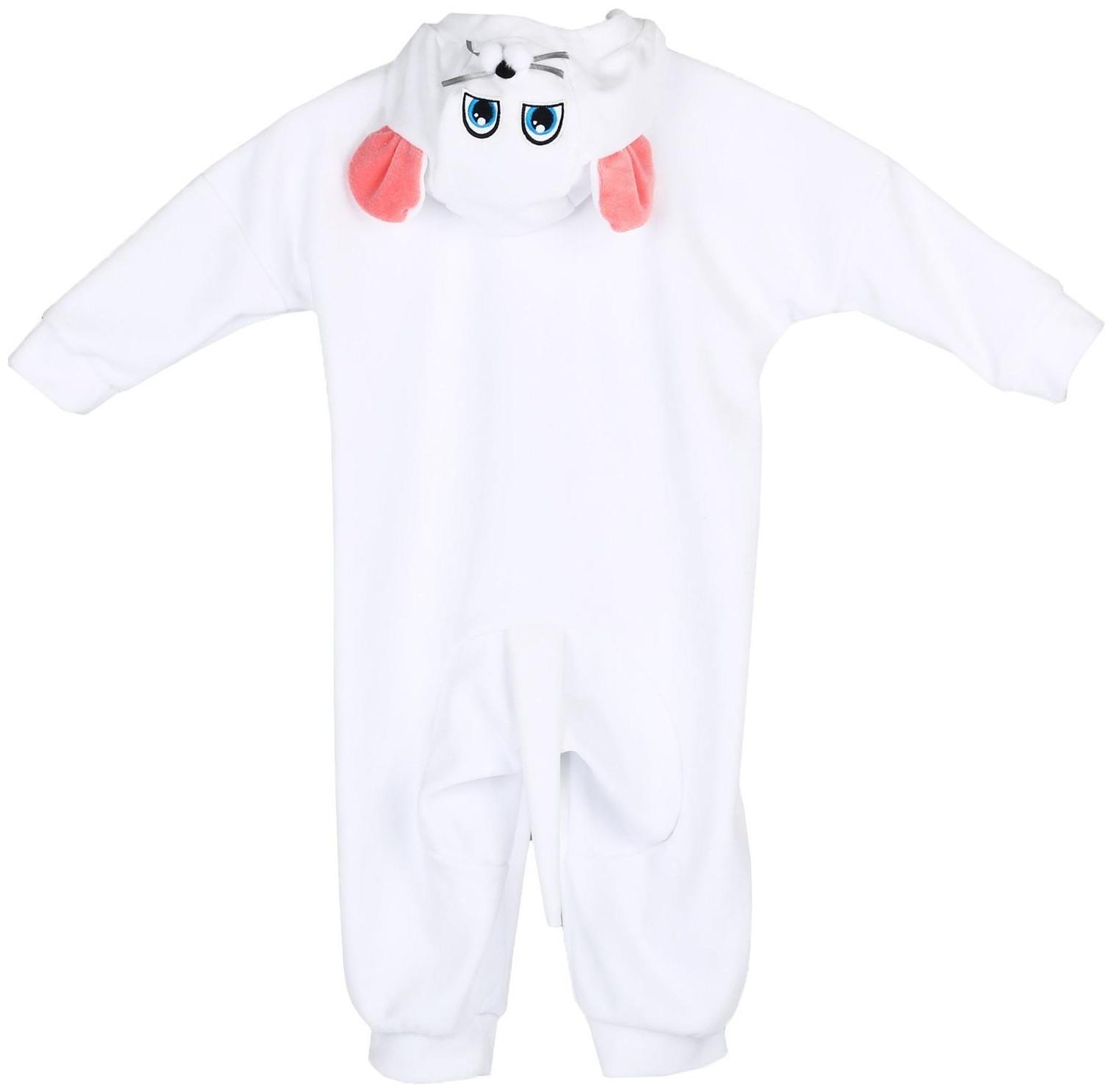 Карнавальный костюм для малышей «Мышка с декором», велюр, хлопок, рост 74-92 см