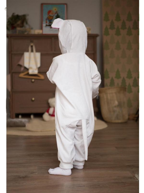 Карнавальный костюм для малышей «Мышка с декором», велюр, хлопок, рост 74-92 см