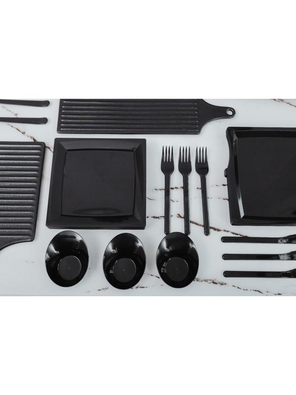 Форма одноразовая «Содо», 50 мл, 9,5 см, цвет чёрный