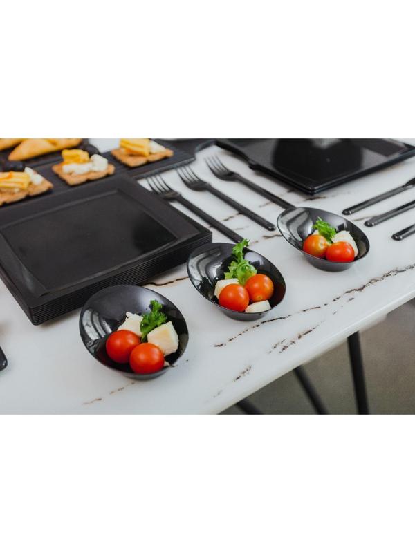 Форма одноразовая «Содо», 50 мл, 9,5 см, цвет чёрный