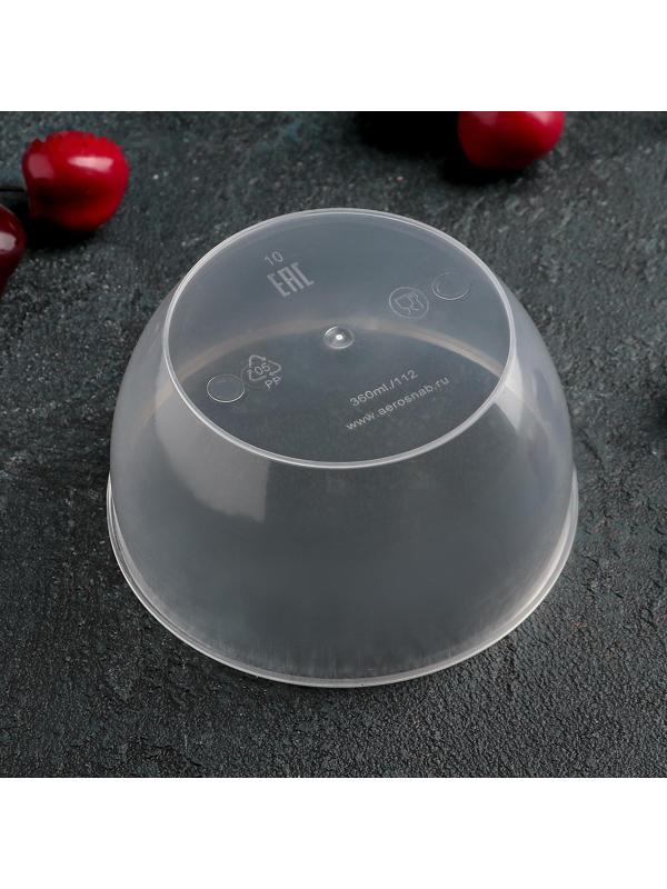 Банка «Супница», 360 мл, 360 шт/уп, цвет прозрачный