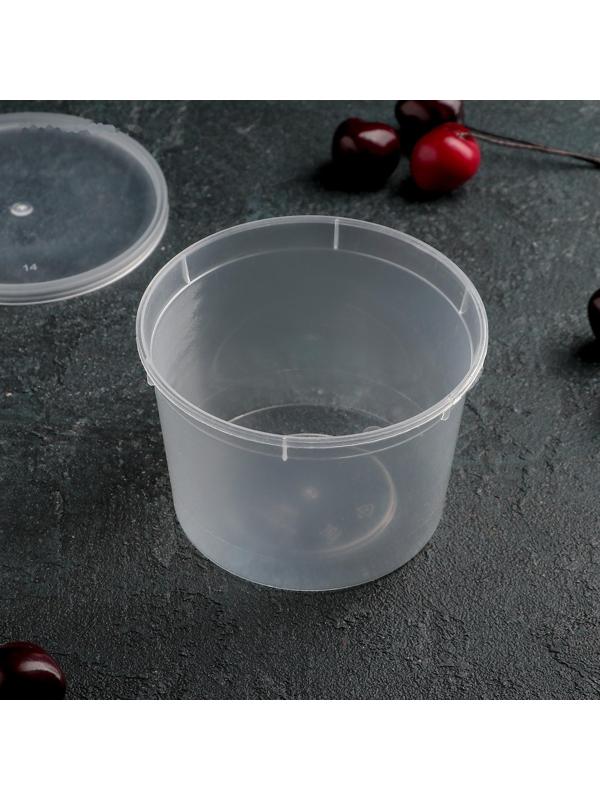 Банка «Супница», 500 мл, 25 шт/уп, цвет прозрачный