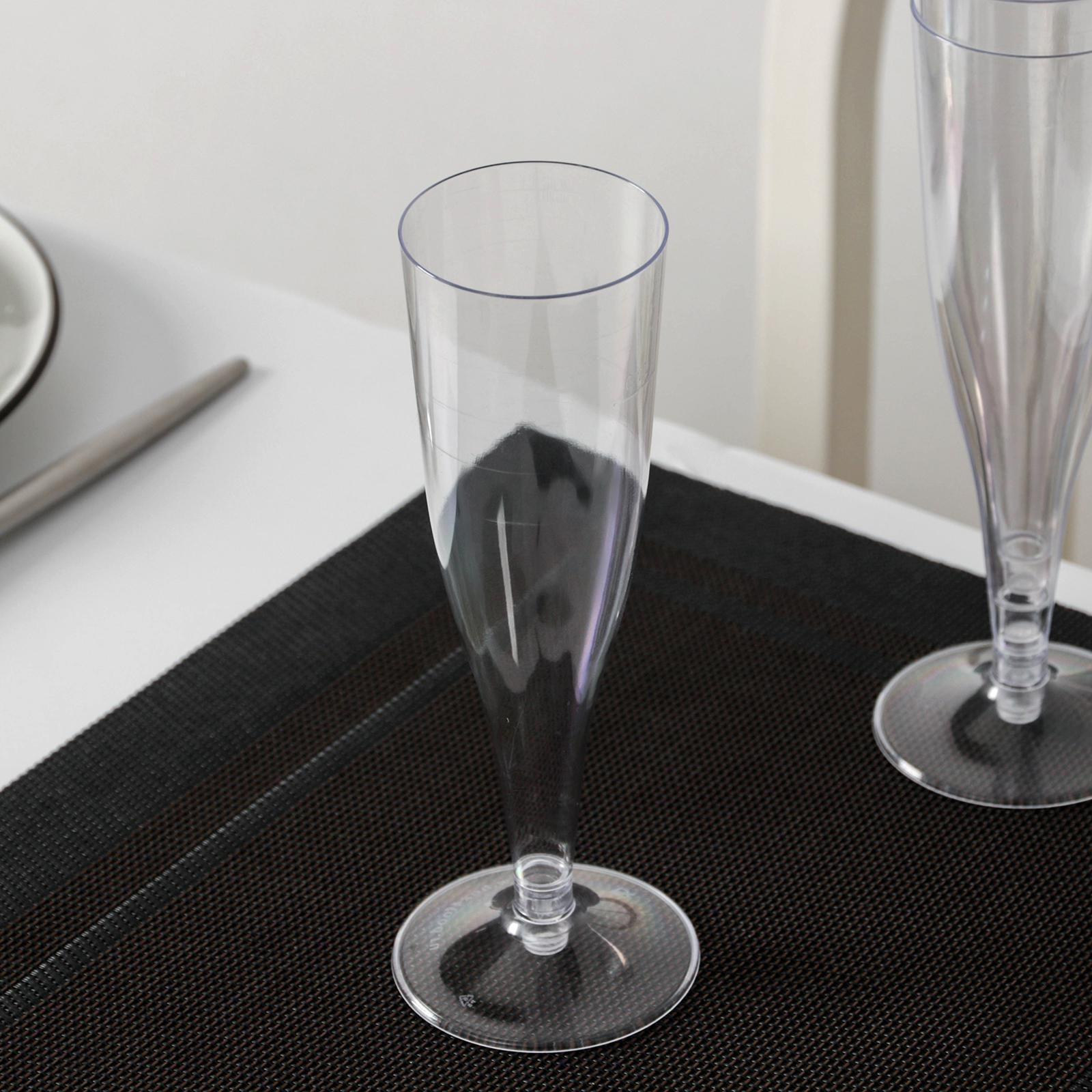 Бокал для шампанского «Флютэ», 100 мл, 6 шт/уп, цвет МИКС