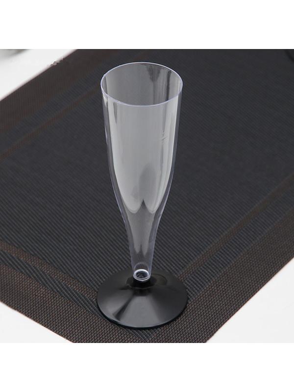 Бокал для шампанского «Флютэ», 100 мл, 6 шт/уп, цвет МИКС