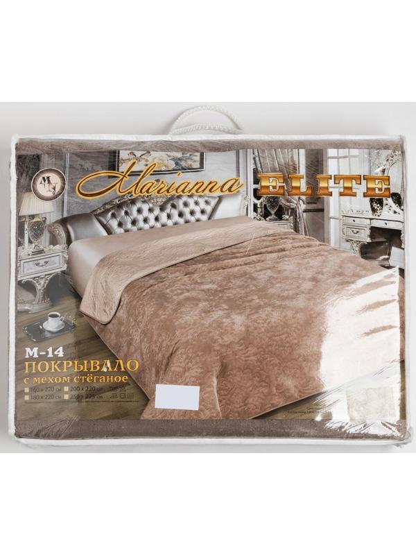 Покрывало ELITE с мехом, размер 200х220 см, пэ100%