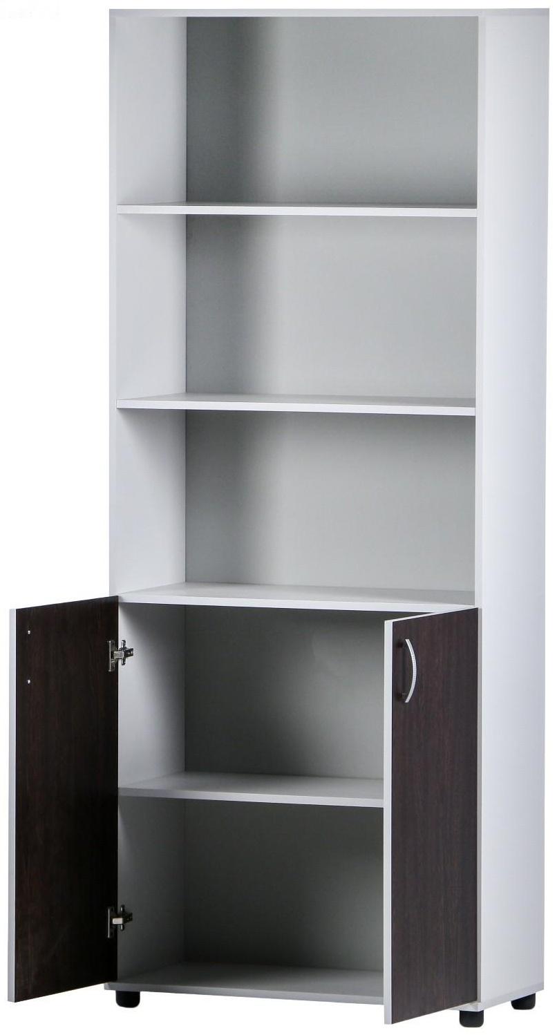 Шкаф-стеллаж 5-ти ярусный, 802х410х1994, Венге/Серый