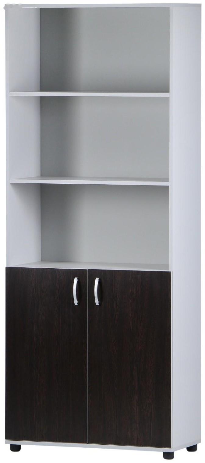 Шкаф-стеллаж 5-ти ярусный, 802х410х1994, Венге/Серый