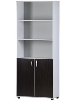 Шкаф-стеллаж 5-ти ярусный, 802х410х1994, Венге/Серый