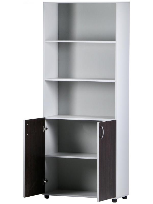 Шкаф-стеллаж 5-ти ярусный, 802х410х1994, Венге/Серый