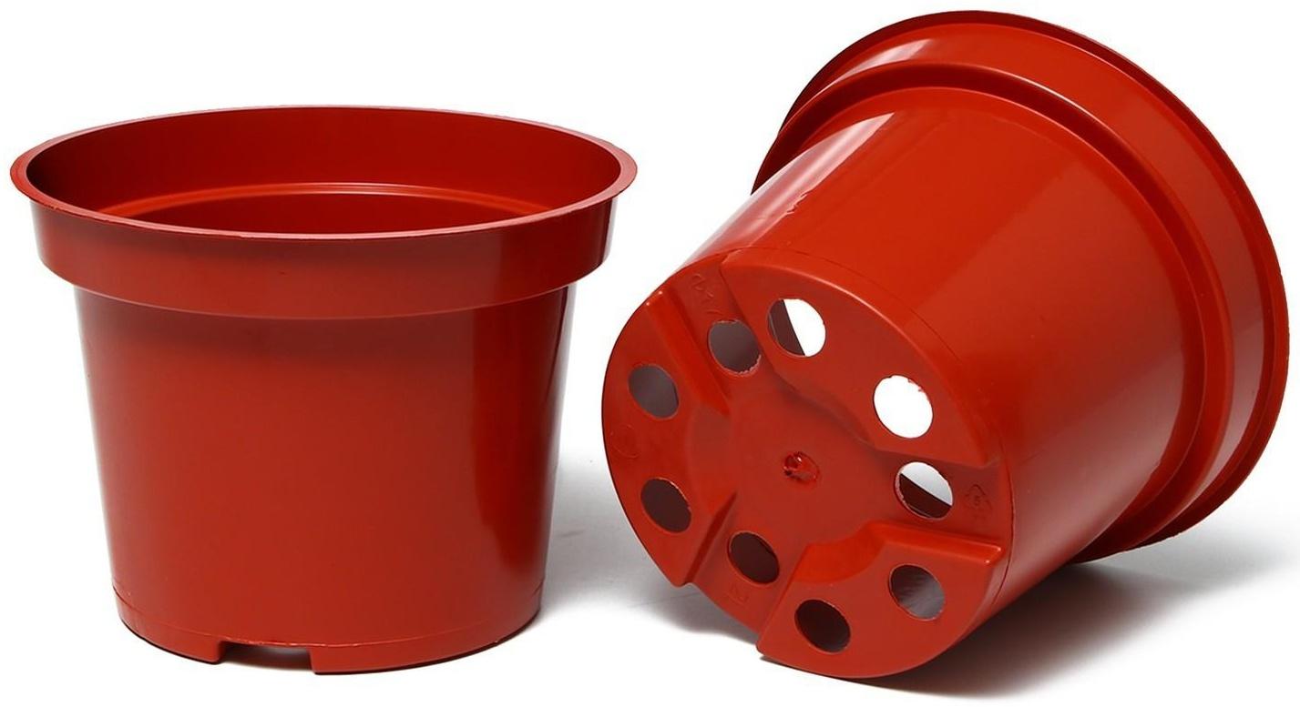 Горшок для рассады, 2 л, d = 17 см, h = 13 см, терракот, Greengo