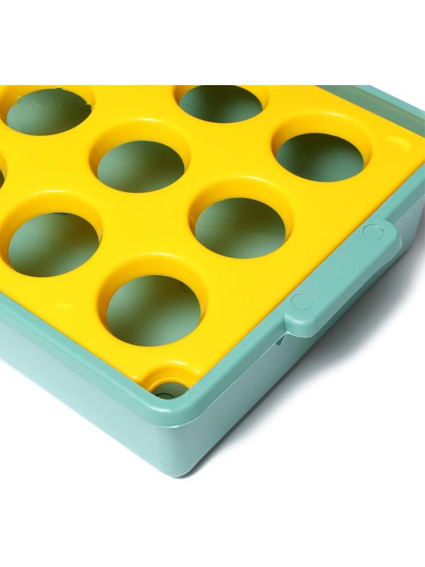 Ящик для рассады, 40 × 23 × 9 см, 15 лунок, МИКС