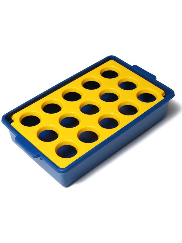 Ящик для рассады, 40 × 23 × 9 см, 15 лунок, МИКС