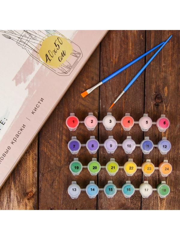 Картина по номерам на холсте 40×50 см «Замок с воздушными шарами»