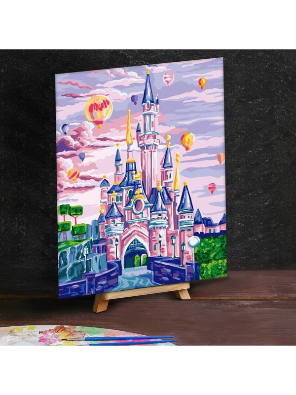 Картина по номерам на холсте 40×50 см «Замок с воздушными шарами»