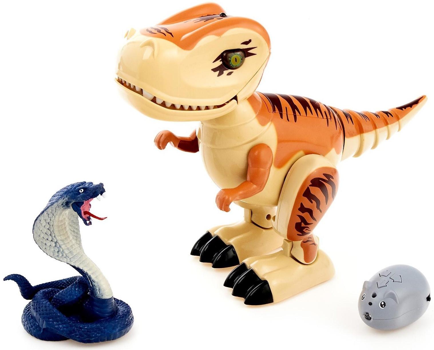 Динозавр радиоуправляемый «Робозавр», световые и звуковые эффекты, работает от батареек