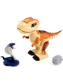 Динозавр радиоуправляемый «Робозавр», световые и звуковые эффекты, работает от батареек