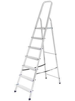 Стремянка ТУНДРА, алюминиевая, 7 ступеней, 1450 мм