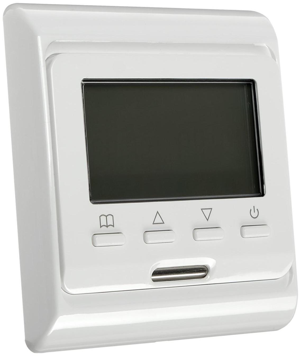 Терморегулятор RTC E 51.716, электронный, 16 А, 3500 Вт, датчик пола и воздуха